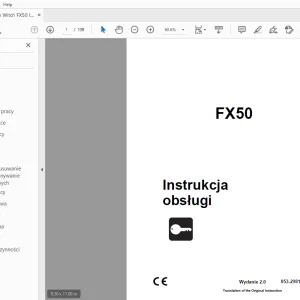 Ditch Witch FX50 Instrukcja obsługi 053-2981 (PO) PDF