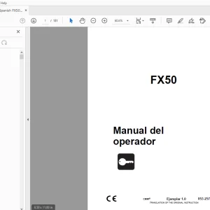 Ditch Witch FX50 Manual del operador 053-2575 (S) PDF