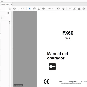 Ditch Witch FX60 Tier 4i Manual del operador 053-2474 (S) PDF