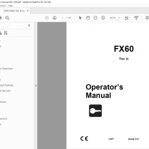Ditch Witch FX60 Tier 4i Operator’s Manual 053-1269 PDF