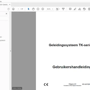 Ditch Witch Geleidingssysteem TK-serie Gebruikershandleiding PDF