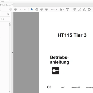 Ditch Witch HT115 Tier 3 Betriebsanleitung 053-1285 (G) PDF