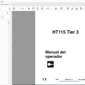 Ditch Witch HT115 Tier 3 Manual del operador 053-2094(S) PDF
