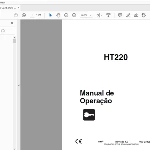 Ditch Witch HT220 Manual de Operação 053-2342 (PC) PDF