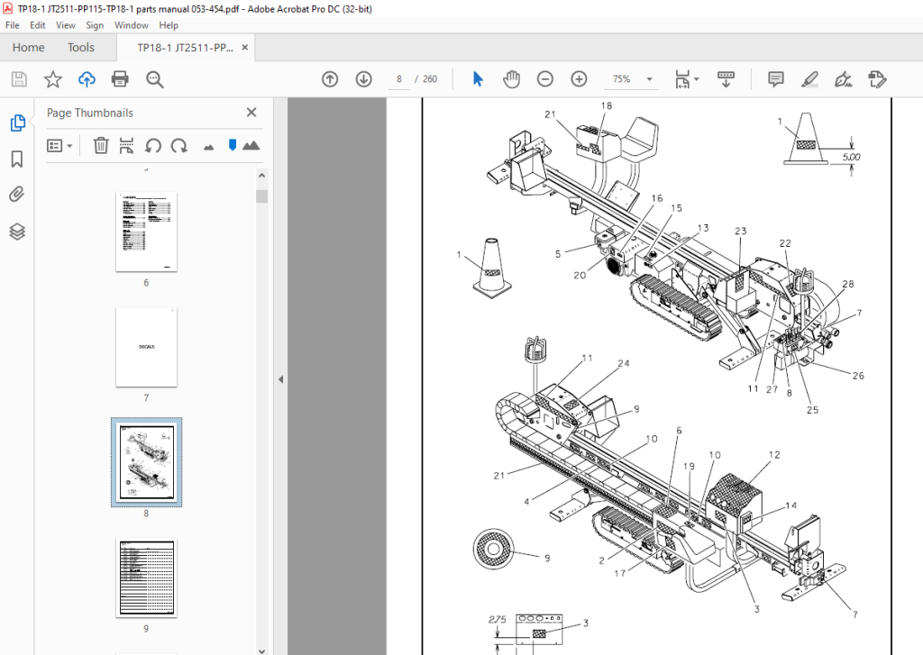 Ditch Witch JT2511 Parts Manual PN:053-454 PDF - HeyDownloads - Manual ...