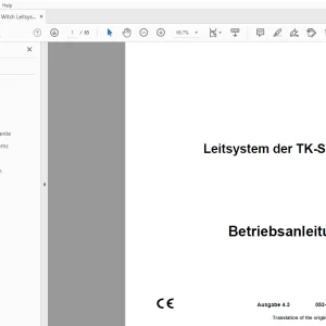 Ditch Witch Leitsystem der TK-Serie Betriebsanleitung 053-2607 PDF