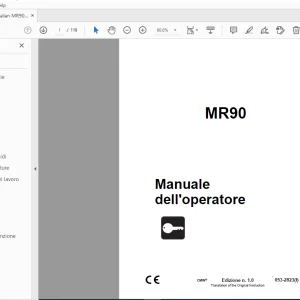 Ditch Witch MR90 Manuale dell'operatore 053-2823 (I) PDF