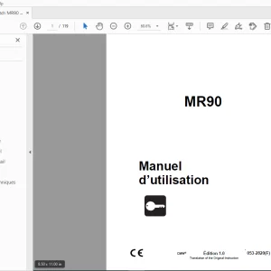 Ditch Witch MR90 Manuel d’utilisation 053-2820 (F) PDF