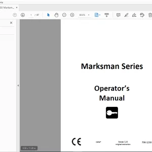 Ditch Witch Marksman Series Operator’s Manual 790-1230 - PDF