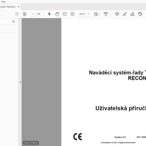 Ditch Witch Naváděcí systém řady TK RECON Uživatelská příručka 053-3046 PDF