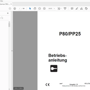 Ditch Witch P80/PP25 Betriebsanleitung 053-2744 (G) PDF