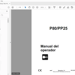Ditch Witch P80/PP25 Manual del operador 053-2475(S) PDF