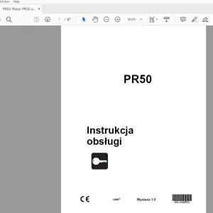 Ditch Witch PR50 Instrukcja obsługi 053-1234 (PO) PDF
