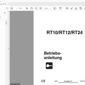 Ditch Witch RT10/RT12/RT24 Betriebsanleitung 053-1372 PDF