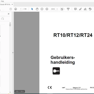 Ditch Witch RT10/RT12/RT24 Gebruikershandleiding 053-2442 - PDF