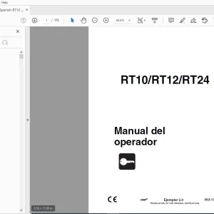 Ditch Witch RT10/RT12/RT24 Manual del operador 053-1373 PDF