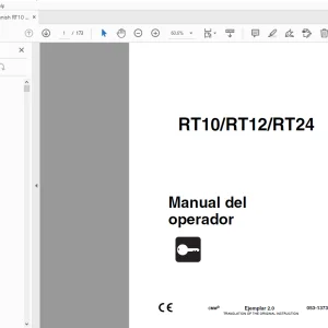 Ditch Witch RT10/RT12/RT24 Manual del operador 053-1373 (S) PDF