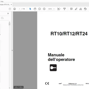 Ditch Witch RT10/RT12/RT24 Manuale dell'operatore 053-2093 PDF