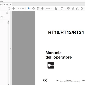 Ditch Witch RT10/RT12/RT24 Manuale dell'operatore 053-2093 PDF