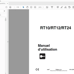 Ditch Witch RT10/RT12/RT24 Manuel d'utilisation 053-2295 PDF