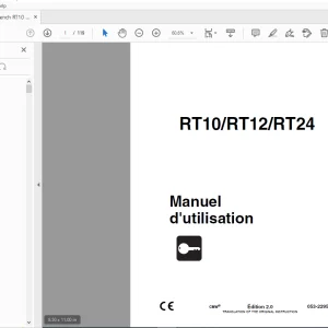 Ditch Witch RT10/RT12/RT24 Manuel d'utilisation 053-2295 (F) PDF