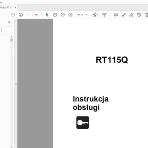 Ditch Witch RT115Q Instrukcja obsługi 053-2571 (PO) PDF