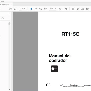 Ditch Witch RT115Q Manual del operador 053-2346 (S) PDF