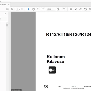 Ditch Witch RT12/RT16/RT20/RT24 Kullanõm Kõlavuzu 053-2503 PDF