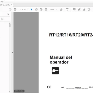 Ditch Witch RT12/RT16/RT20/RT24 Manual del operador 053-2506 (S) PDF