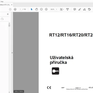 Ditch Witch RT12/RT16/RT20/RT24 Uživatelská příručka 053-2562 PDF