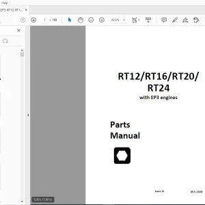 Ditch Witch RT12/RT16/RT20/RT24 with EP3 engines Parts Manual 053-2438 PDF