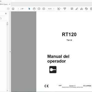 Ditch Witch RT120 Tier 4i Manual del operador 053-2698 (S) PDF