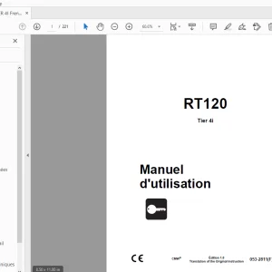 Ditch Witch RT120 Tier 4i Manuel d'utilisation 053-2811 (F) PDF