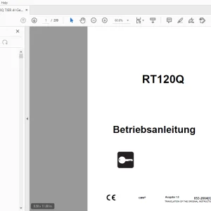 Ditch Witch RT120Q Betriebsanleitung 053-2664 (G) PDF