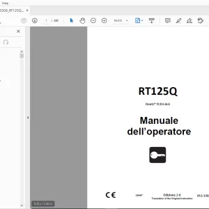 Ditch Witch RT125Q Deutz TCD3.6L4 Manuale dell’operatore 053-3306 (I) PDF