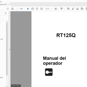 Ditch Witch RT125Q Manual del operador 053-2934 PDF