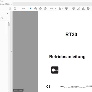 Ditch Witch RT30 Betriebsanleitung 053-2671 PDF
