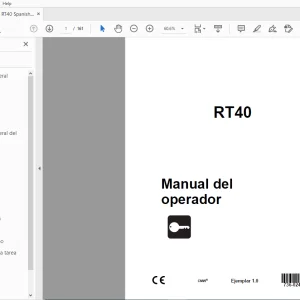 Ditch Witch RT40 Manual del operador 736-024 (S) PDF
