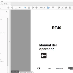 Ditch Witch RT40 Manual del operador 736-024 (S) PDF