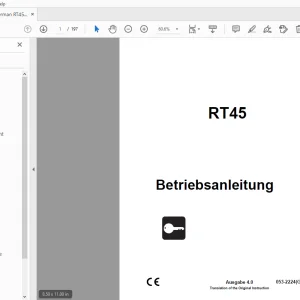 Ditch Witch RT45 Betriebsanleitung 053-2224 (G) PDF