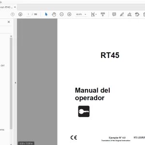 Ditch Witch RT45 Manual del operador 053-2228 (S) PDF