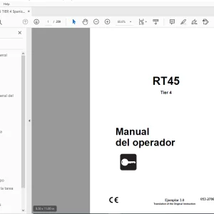 Ditch Witch RT45 Tier 4 Manual del operador 053-2786 (S) PDF