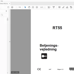 Ditch Witch RT55 Betjeningsvejledning 053-1303 (DA) PDF