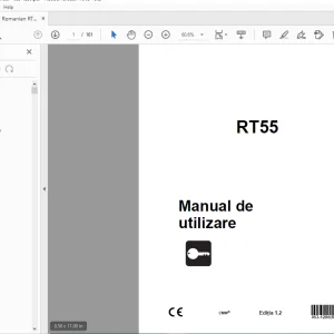 Ditch Witch RT55 Manual de utilizare 053-1280 (RO) PDF