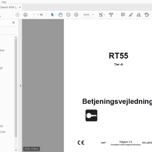 Ditch Witch RT55 Tier 4i Betjeningsvejledning 053-2876 (DA) PDF