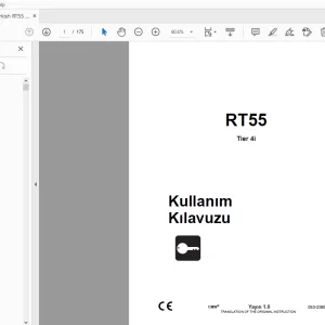 Ditch Witch RT55 Tier 4i Kullanõm Kõlavuzu 053-2389 (TR) PDF
