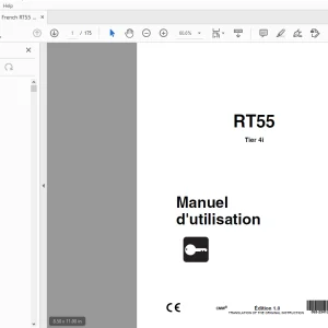 Ditch Witch RT55 Tier 4i Manuel d'utilisation 053-2341 (F) PDF