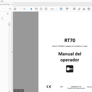 Ditch Witch RT70 Manual del operador 053-3332 (S) PDF