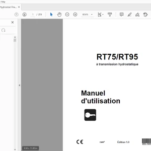 Ditch Witch RT75/RT95 à transmission Manuel d'utilisation  PDF