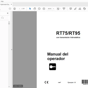 Ditch Witch RT75/RT95 con transmisión Manual del operador  PDF